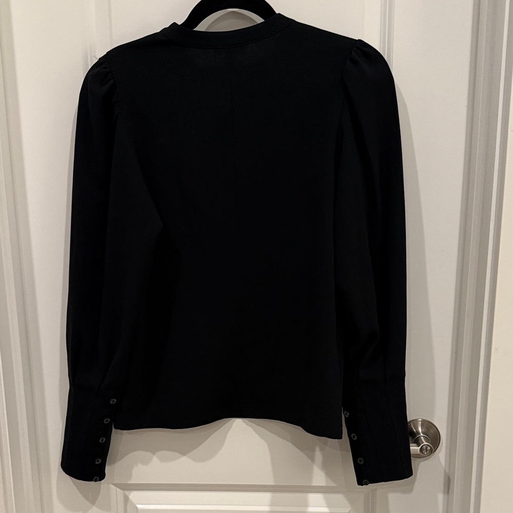 A.L.C. Black Button-Down Women's Top - Picture 7 of 7